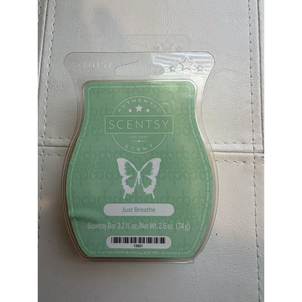 Scentsy JUST BREATHE” Wax Bar Melt 3.2 fl oz,